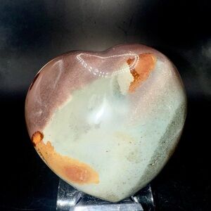 Polychrome Jasper Heart – Polished Crystal Decor